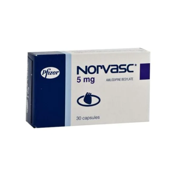 16 Norvas 5 mg 30 Tablets Pfizer - Image 1